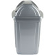 Корзина с вращающейся крышкой СТАММ 12 л., серый металлик