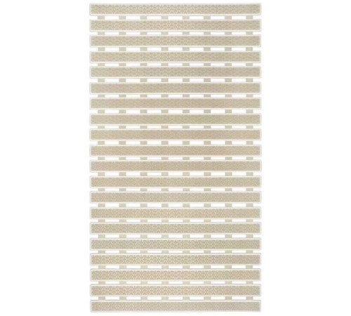 Коврик противоскользящий с присосками "ИДЕАЛ" 38х69 см, бежевый