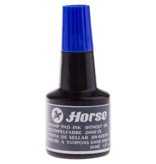 Краска штемпельная Horse, 30 мл, синяя