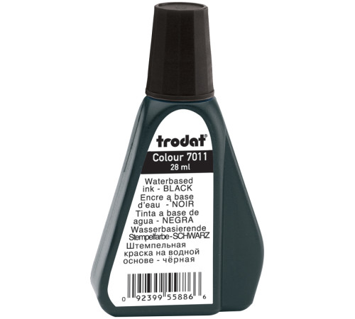 Краска штемпельная TRODAT, 28 мл, черная