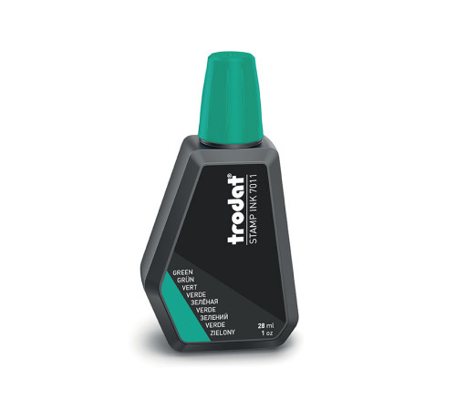 Краска штемпельная TRODAT, 28 мл, зеленая