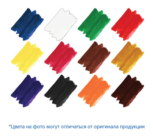 Краски акварельные медовые Мульти-Пульти "Енот в Красном море", без кисти, 12 цветов