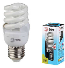 Лампа энергосберегающая ЭРА, 11 Вт (60 Вт) дневной свет