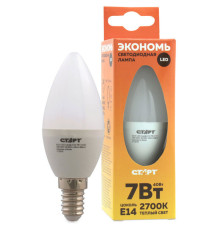 Лампа светодиодная СТАРТ ECO LED Candle E14, 7W 40, холодный свет