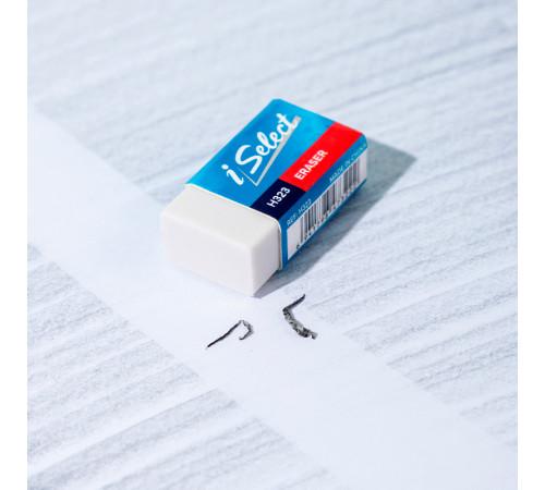 Ластик DELI " i Select", прямоугольный, белый (33х17х10 мм)