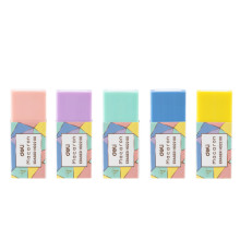 Ластик DELI "Macaron", ассорти (50х20х11 мм)