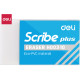 Ластик DELI "Scribe", белый (40х22х12 мм)