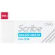Ластик DELI "Scribe", белый (42х17х10 мм)