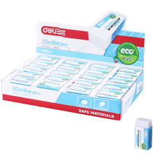 Ластик DELI "UScribe Zero", прямоугольный, белый (30х14х10 мм)