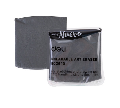 Ластик-клячка DELI "Nuevo", 42х42х12 мм, серый