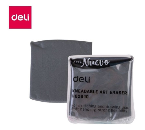 Ластик-клячка DELI "Nuevo", 42х42х12 мм, серый