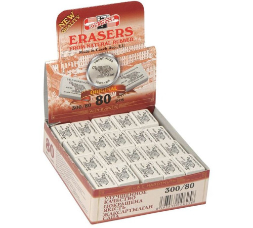 Ластик KOH-I-NOOR "Elephant 80" белый