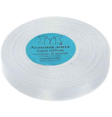 Лента атласная для подшивки документов белая, 33 м