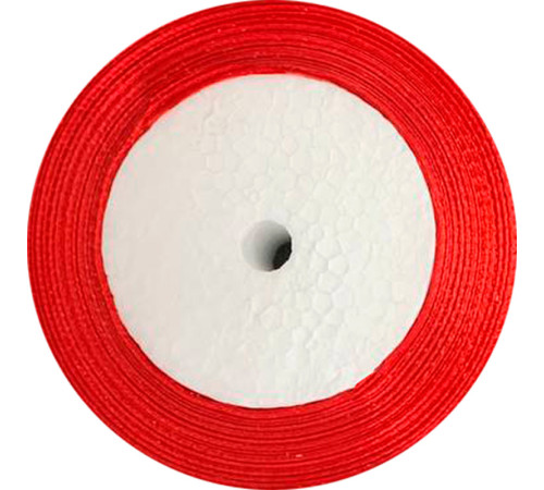 Лента атласная красная, 50 мм