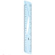 Линейка DELI 20 см, тонированная, голубая