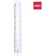 Линейка DELI "G00212" 20 см, прозрачная