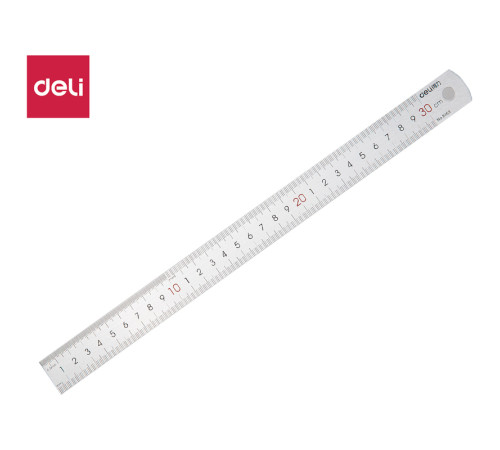Линейка металлическая DELI, 30 см