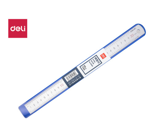 Линейка металлическая DELI, 30 см
