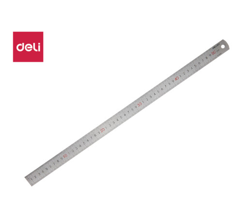 Линейка металлическая DELI, 50 см