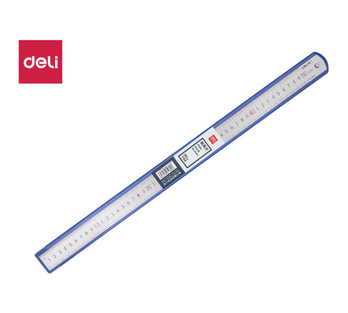 Линейка металлическая DELI, 50 см