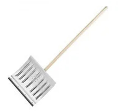 Лопата снеговая СИБИН алюминиевая с деревянным черенком