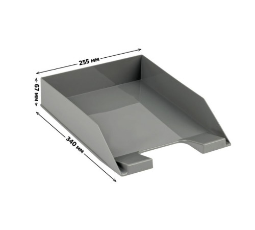 Лоток горизонтальный СТАММ "Фаворит" серый