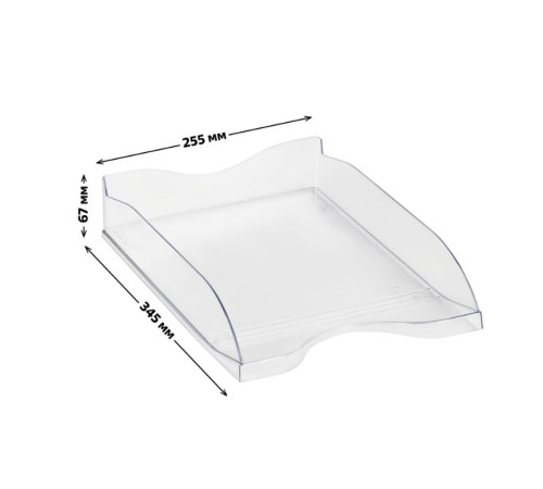 Лоток горизонтальный СТАММ "ТРОПИК" прозрачный