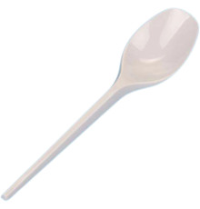Ложка пластиковая столовая, 165 мм одноразовая, 100  штук в упаковке