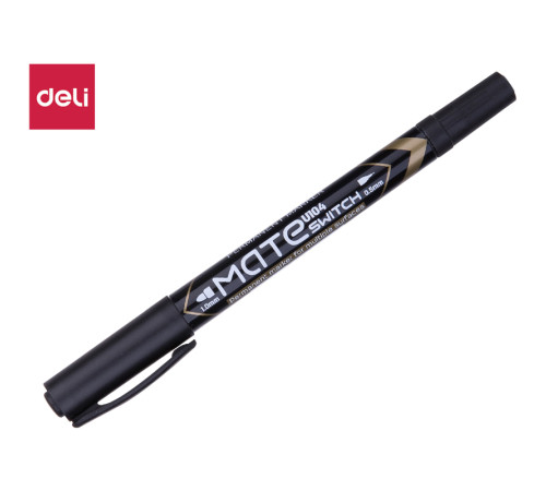 Маркер для CD/DVD DELI двухсторонний, 0,5-1,0 мм, синий