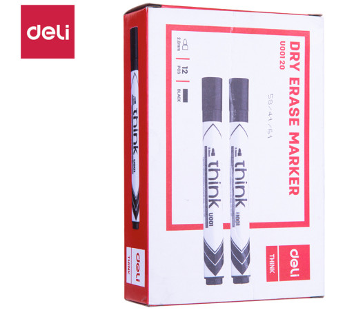 Маркер для доски DELI "EU00120" черный