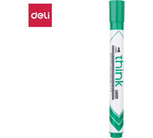 Маркер для доски DELI "EU00150" зеленый