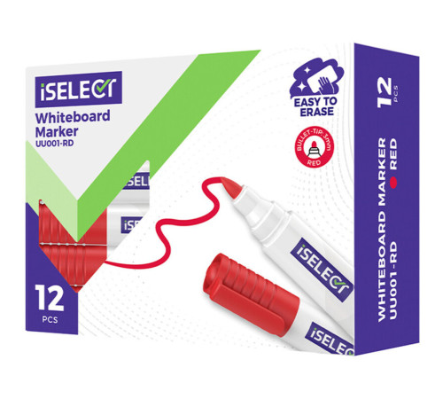 Маркер для доски DELI "i Select" UU001, красный