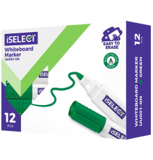 Маркер для доски DELI "i Select" UU001, зеленый