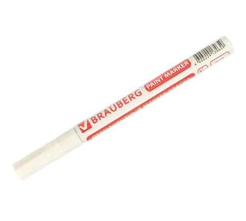 Маркер-краска Brauberg лаковый, 1-2 мм, белый