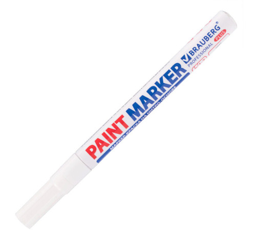 Маркер-краска Brauberg лаковый, 1-2 мм, белый