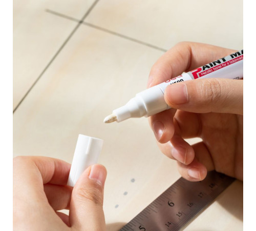 Маркер-краска DELI "Paint" 1.5-2 мм,  белый