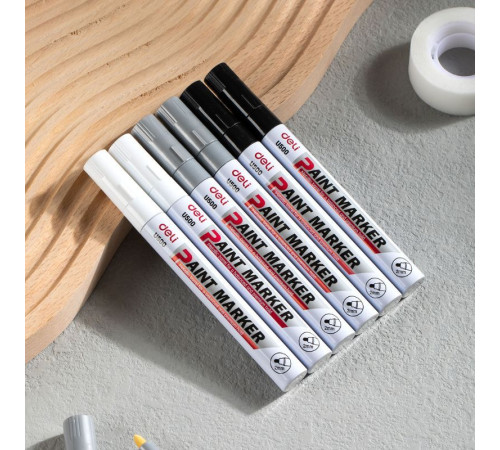 Маркер-краска DELI "Paint" 1.5-2 мм,  белый