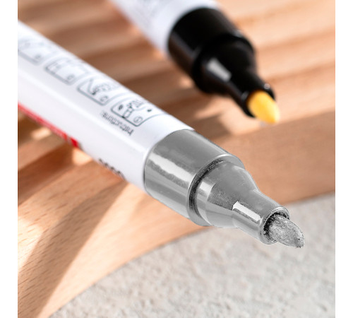 Маркер-краска DELI "Paint" 1.5-2 мм, серебряный