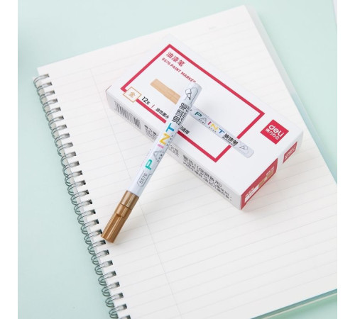 Маркер-краска DELI "Paint" 1.5-2 мм, золото