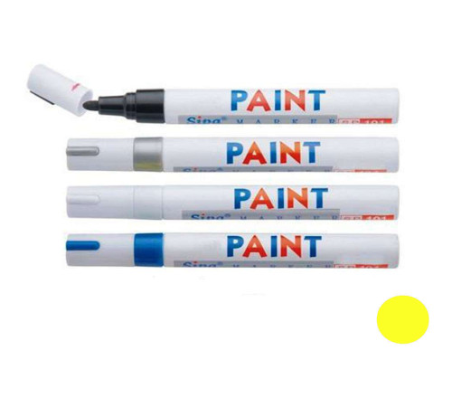 Маркер-краска лаковый "PAINT", 1,5-3 мм, желтый