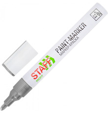 Маркер-краска STAFF нитро основа, 2-4 мм, серебристый