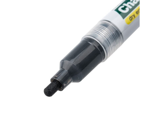 Маркер меловой "MunHwa Chalk", 3мм, круглый, быстросохнующая основа , чёрный, 1шт/уп