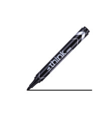 Маркер перманентный DELI "U100" 1-3 мм, черный