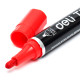 Маркер перманентный DELI "U100" 1-3 мм, красный