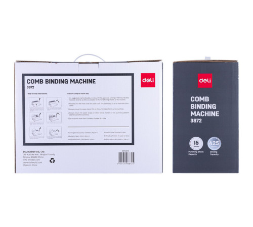 Машина для переплета Deli "3872"