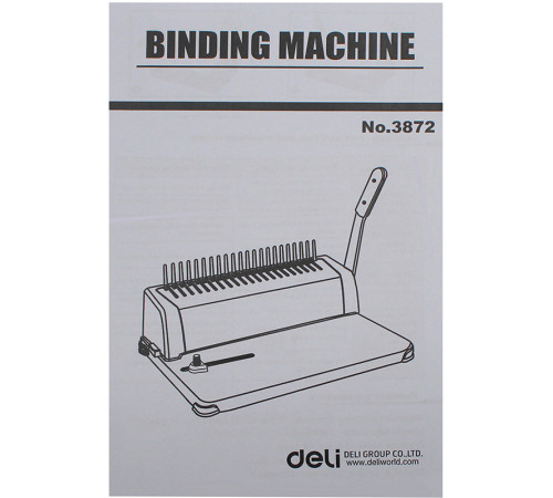 Машина для переплета Deli "3872"