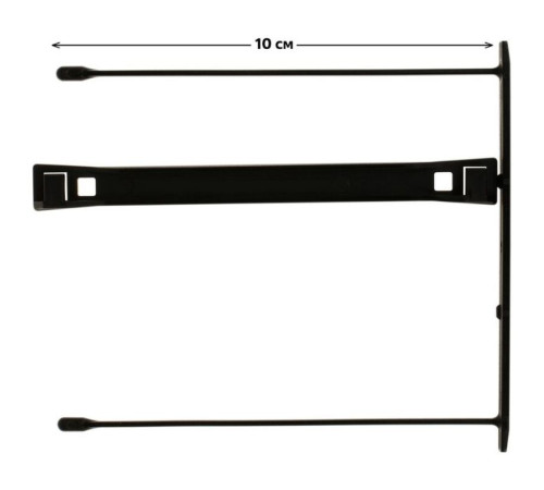 Механизм СТАММ для скоросшивателя, пластиковый, 25 шт/упак, черный