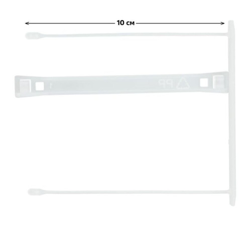 Механизм СТАММ для скоросшивателя, пластиковый, 25 шт/упак, прозрачный