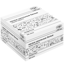 Мел школьный Гамма, белый, 100 шт., средней твердости, квадратный, картонная коробка