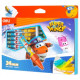 Мелки восковые Deli "Super Wings", пастельные, 24 цвета, картон